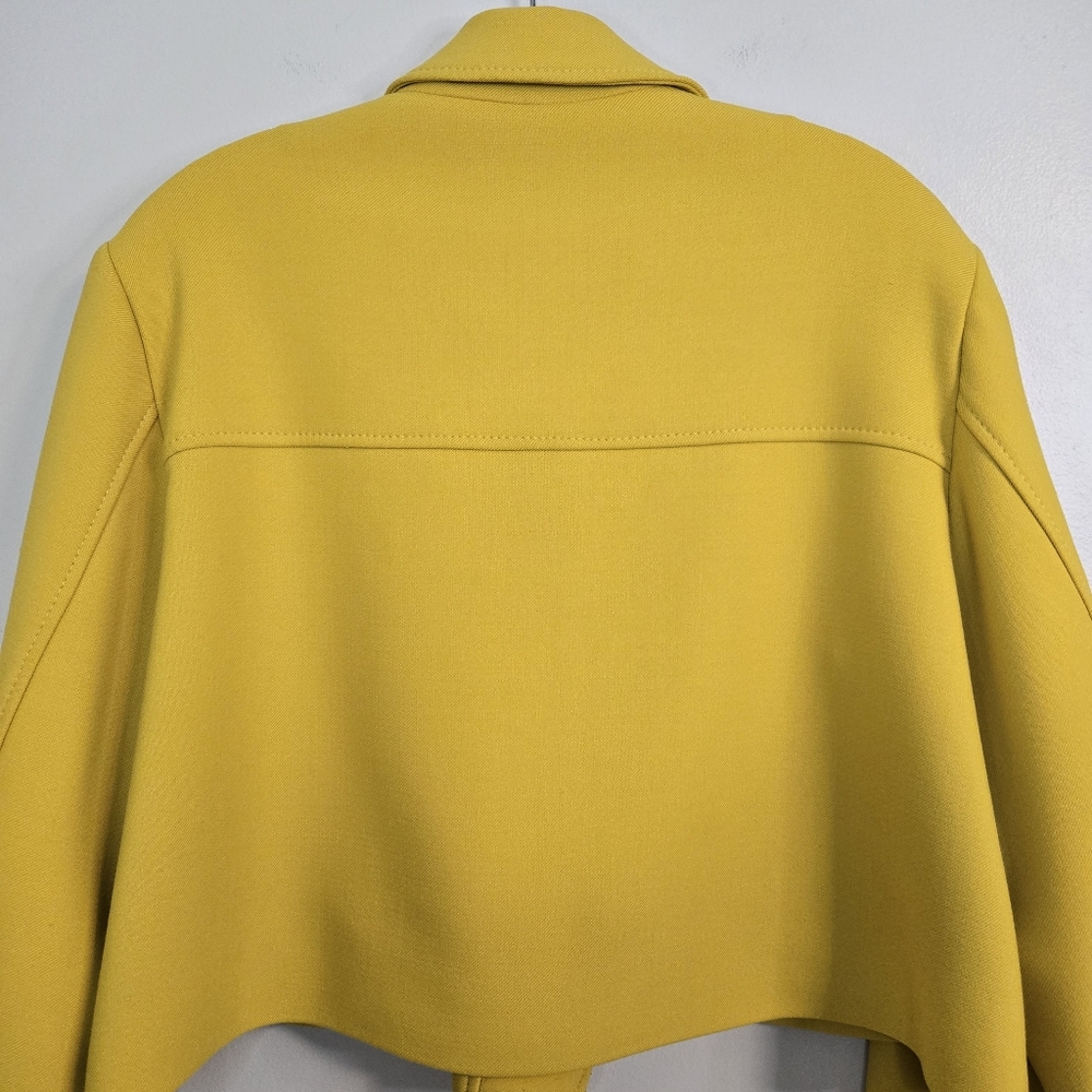 💛 Dorothee Schumacher Mustard Cropped Jacket, Size 12* ~ VGUC - Picture 13 of 15